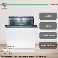 Bosch SMV6ZCX42E Serie Fully-integrated Built-in Dishwasher 60cm EcoSilence Drive SMV25BX03R Pencuci
