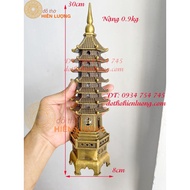 Tháp Văn Xương Bằng Đồng 7 Tầng Cao 30cm Loại Dày Đẹp Cho Bé Trai