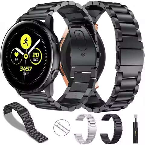 22mm 20mm Metal Strap for Samsung Watch 3/Gear S3 Classic/Frontier/Gear Sport/S2 Classic Wristband f