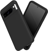 RhinoShield Case Compatible with [Pixel 8 Pro] | SolidSuit - Shock Absorbent Slim Design Protective Cover with Premium Matte Finish 3.5M / 11ft Drop Protection - Classic Black