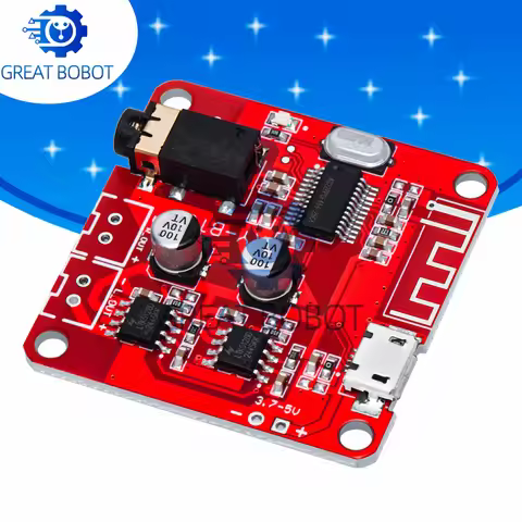 BS XY - BT5W Bluetooth 4.2 Audio Receiver: DC 3.7 - 5V Input, 5w + 5w Stereo Power Amplifier Board