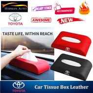 HermanAuto Toyota Car Tissue Box Leather Accessories Interior