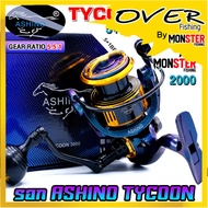 รอกตกปลา รอกสปินนิ่ง อาชิโน่ ASHINO TYCOON 1000-6000 (โฉมใหม่มีให้เลือกหลายสี)