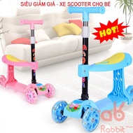 High-end 3-wheel scooter for children from 2-10 years old Folding the glowing wheel