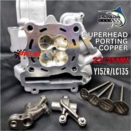 ESPADA LC135/Y15ZR Super Head Porting Copper 22/25 LC Y15 22MM 25MM 22X25 superhead racing