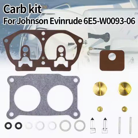 6E5-W0093-06-00 Boat Motor Engine Carb Rebuild Parts Replacement For Yamaha 2 stroke Outboard V4 V6 