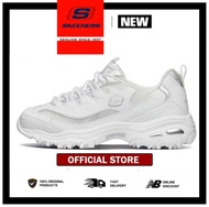 【HOT SELLING】Skechers Ladies New D'LITES 1.0 Platform Sneakers Laser pure white Casual Sneakers shoe