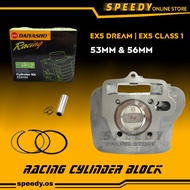 DAIYASHO DYS RACING BLOCK (53MM/56MM) EX5 DREAM/WAVE100/EX5 CLASS 1/ ONE TEN/ MR1/CT100/KRISS100