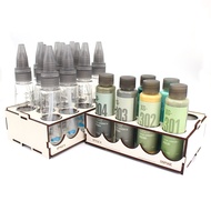 DSPIAE X Style-X Acrylic Paints and Mixing Bottles for Wash-free Airbrush & Display Set Green Series