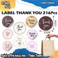 TAHNK YOU LABEL STICKER – 216 Pcs | Already Cutting | JUST STICK IT | Waterproof | Online Shop Packa