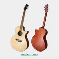 Gitar Cort NDX-20 Cuteway Akustik Elektrik Senar String Guitar – Warna Hitam & Natural Suara Jernih