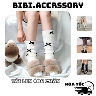Bow Leg Socks Wool Leg Socks Women's Socks High Quality Knitted Socks Winter Warm Socks Y2k H152
