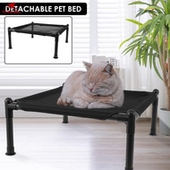 Elevated Dog Bed Raised Outdoor Dog Bed with Breathable Mesh and Steel Frame Durable Cooling Elevated Pet Bed Portable Dog Cot Bed SHOPSKC0988