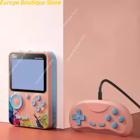 Video Game Console Mini Portable Retro TV Handheld Game Player Built-in 500 Games LCD Screen AV Outp