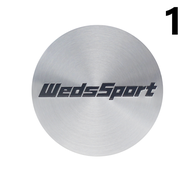 4PCS 45MM / 1.77 inch Diameter WEDSSPORT Logo Wheel Center Cap Sticker Aluminum Alloy Car Sport Rim 