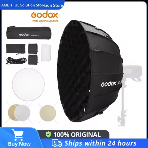 Godox AD-S65S AD-S65W 65CM AD-S85S AD-S85W 85cm Silver Deep Parabolic Softbox + Honeycomb Grid Godox