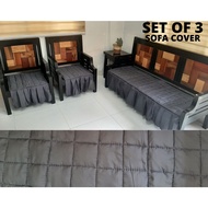 SOFA SET COVER WITH LACE / RUFFLES (1PC SET / 3-PC SET / 5-PC SET) / MAKAPAL / SOFA COVER 3 Seater