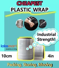 ⏰【CHEAPEST 4in|100mm Pallet Wrap】⏰ Clear Plastic Wrap Industrial Strength Stretch Pack Shrink Film