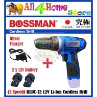 bosch drill*drill bit* Bossman 12V Lithium-Ion Cordless Drill BDLC-12