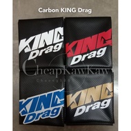 Motorcycle Accessories KING Drag Carbon Seat Cover Universal EX5 / LC135 / Y15ZR / RS150 / Wave 125 / Kriss / Y125ZR