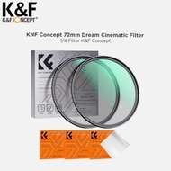 Sale K&F Knf Concept 72Mm Dream Cinematic Nano-K Filter Black Mist 1/4 + 1/8
