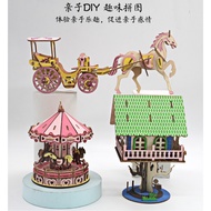 3D Handcraft Plywood Educational ECO~Friendly Puzzles3D立体木质拼装拼图