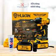 Máy Siết Bulong Pin Hukan 520G Không Chổi Than Lực Siết Cao 520N.m Tặng Kèm Đầu Khẩu 22mm Chính H