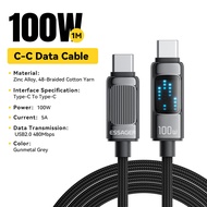 Essager 100W USB Type C To USB C Cable For Xiaomi Samsung PD 5A Fast Charging Cable For Macbook iPad