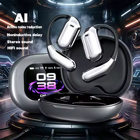 YYK Q16 Pro AI Translation Earbuds 144 Languages Real Time Translating Earphone with LCD Touch Scree