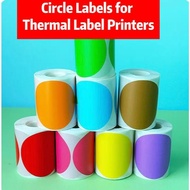Circle Color Label For Marklife P50 Phomemo M110 / M220 / M200, QLabel E210  Clabel 221B Printer whi