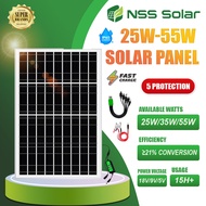 NSS Solar Panel Outdoor 25W/35W/55W Solar Charging Panel USB Port Solar Panel Waterproof Enegry Save