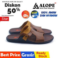 Alope H09 Men's Leather Sandals Sandals Men's Sandals Adult Men CASUAL Sandals Men's Modern CASUAL F