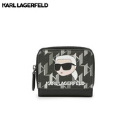 KARL LAGERFELD - K/IKONIK 2.0 MONO CC SMALL ZIP WALLET 235W3257 กระเป๋าสตางค์