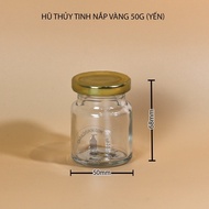 Glass JAR WITH GOLD LID 50G (YEN)