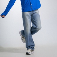 กางเกงยีนส์ ขายาว DENIM COMFY LOOSE BAGGY สี Next Blue (ฟอกอ่อน)