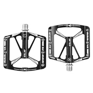 ESLNF Carbon Fiber Tube 3 Bearing Bike Pedal Sealed Bearing Smooth Road Bicycle Flat Pedal Wear-resi