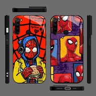MK-98 Spiderman Hero Liquid HD Glass Casing for Xiaomi Redmi 9C 10C 10A 11A 9T 11 12 12C Lite Note 8