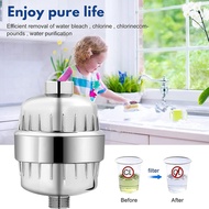 25 Stage Shower Filter Silver With Replaceable Filter For Hard WaterWater Softener Shower Head Filte