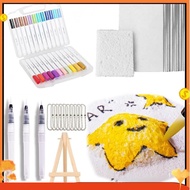 Magic Puffy Paint,3D Drawing Magic Canvas Sponge,Foam Texture Painting Kit,Puffy Popcorn Drawing Tex