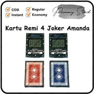 AMANDA 888 Playing Cards – Premium Playing Cards Complete 4 Jokers (1 Pcs) - AMANDA Premium Playing 