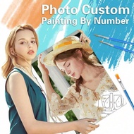 [Customized] 1pc Personalized Photo Custom Diy Paintings By Numbers Picture Drawing By Numbers Canva