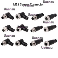 UAENAU M12 Sensor Connector, Male Female Socket Sensor Plug M12 Aviation Plug, Waterproof M12 Sensor