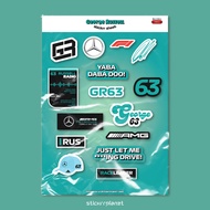 F1 - George Russell's stickers (15 stickers)