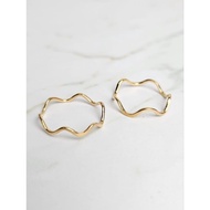 Wave gold ring 375 gold 8kPOLOS