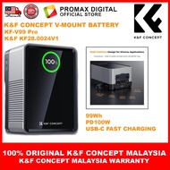 K&F Concept KF-V99 Pro KF28.0024 V1 99Wh V-Mount Battery with PD100W USB-C Fast Charging and Multi-O