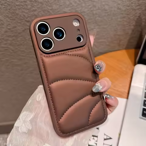 Luxury Phone Case for iPhone 17 Air 14 15 16 11 12 13 Pro Max Plus 17Pro 16Pro Max Cute Jacket Shock