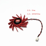 [Ready Stock Cooling Fan] ATI V4800 HD5550 5570 5670 Professional Graphics Card Silent Fan PLB05710S