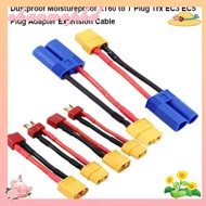 CHANMVPHD XT60 to T Plug, Soft Silicone Trx EC3 EC5 Plug Adapter Extension,  Dustproof Moistureproof