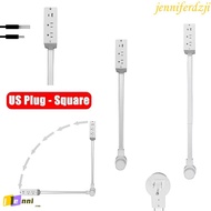 JENNIFERDZJI Electrical Outlet Extender, Adjustable Length Flat Plug Power Outlets Extender, 2 AC US