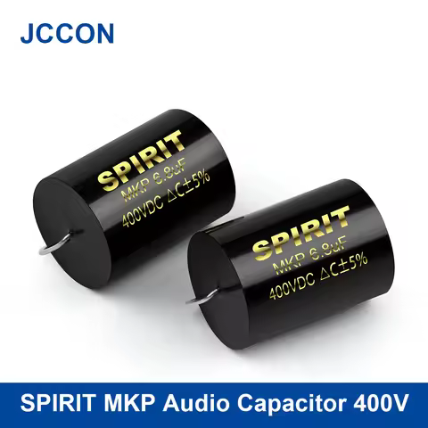 2Pcs SPIRIT Audio Capacitor MKP Audiophile Frequency-Divided Divider 400V 2.2uF 3.3uF 3.9uF 4.7uF 6.